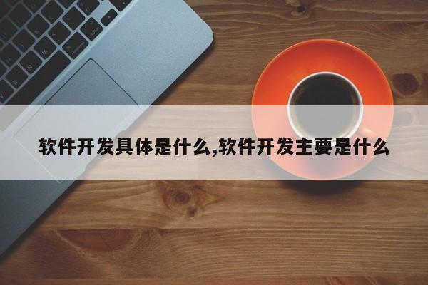 软件开发具体是什么,软件开发主要是什么
